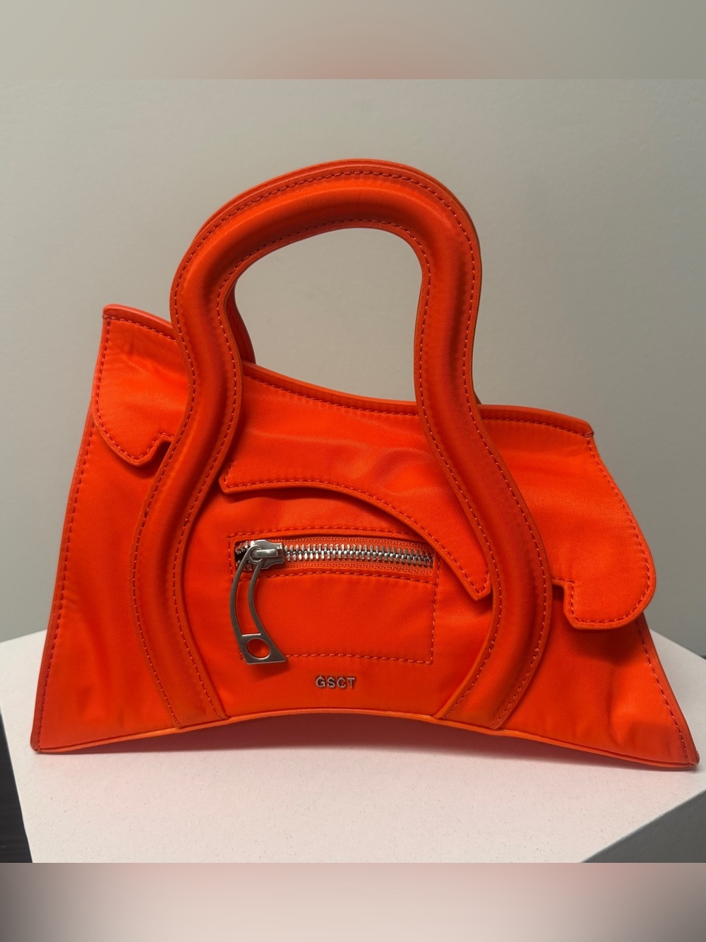 MSCHF Global Supply Chain Telephone Handbag Nylon Safety Orange NIB unreleased